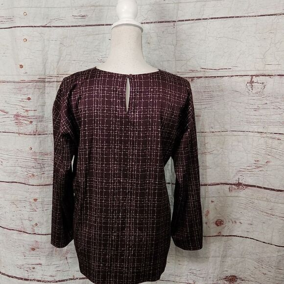 Eileen Fisher Bracelet Sleeve Silk Top Size Small - Picture 2 of 6